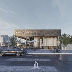 Mẫu quán cafe phong cách Modern Industrial Style