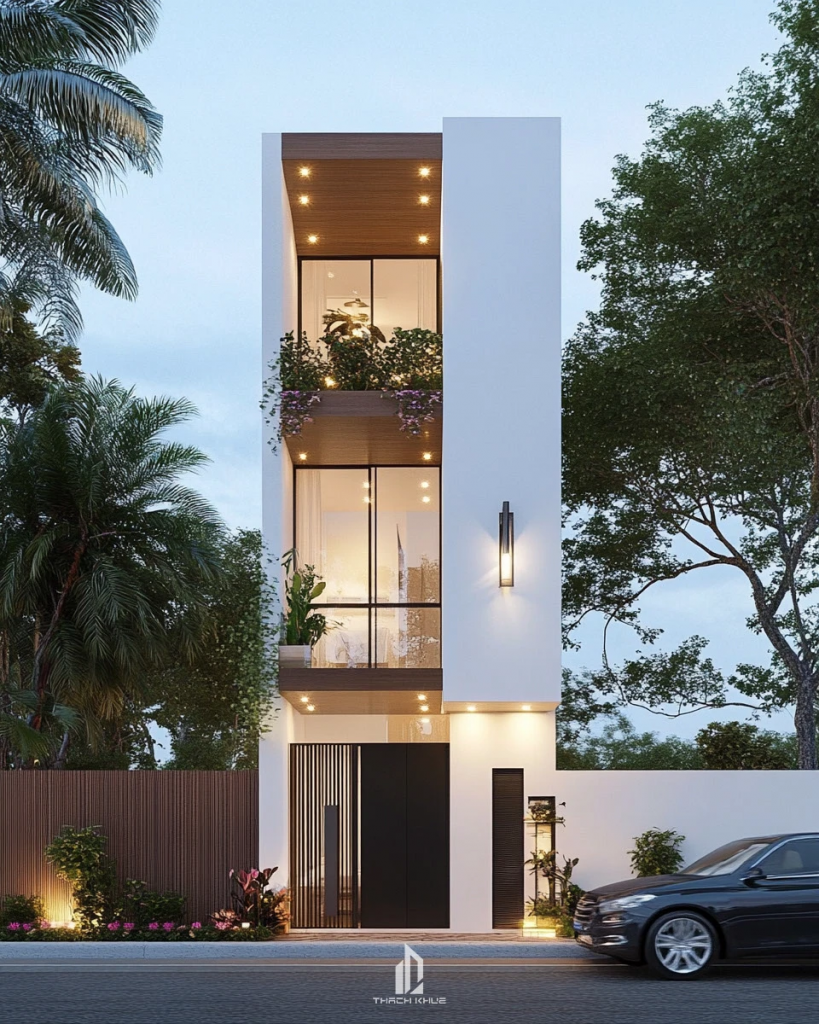 mẫu nhà 3 tầng hiện đại, nhà 3 tầng